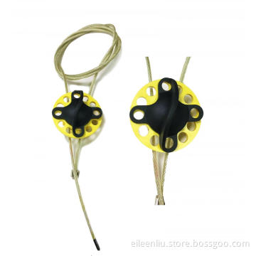 Wheel Type lockout with 2m stainless steel cable
